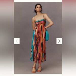 BHLDN Lola Sleeveless Chiffon Midi Dress